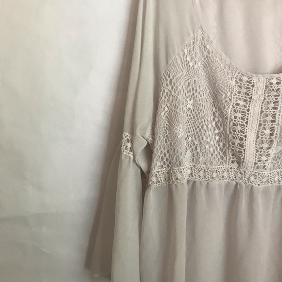 Torrid Crochet Long Bell Sleeves Top - Picture 5 of 9